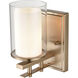 Huderson 1 Light 6.5 inch Modern Gold Bathroom Wall Sconce Wall Light